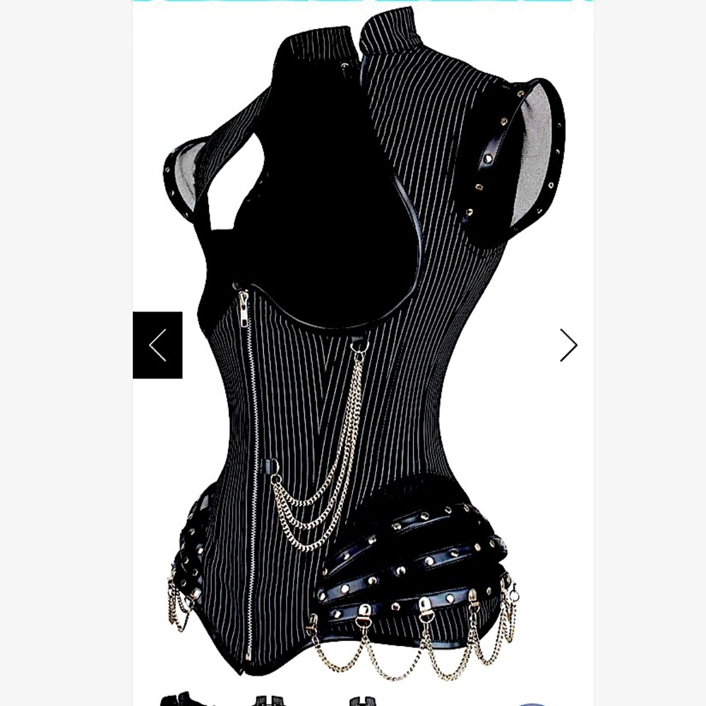 Pinstripe Underbust Corset